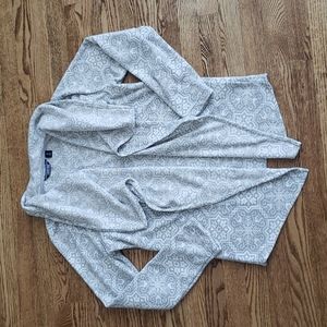 (S) Lands' End Cozy Fleece Cardigan/Sweater Winter Vibes Comfy Indoor Fuzzy